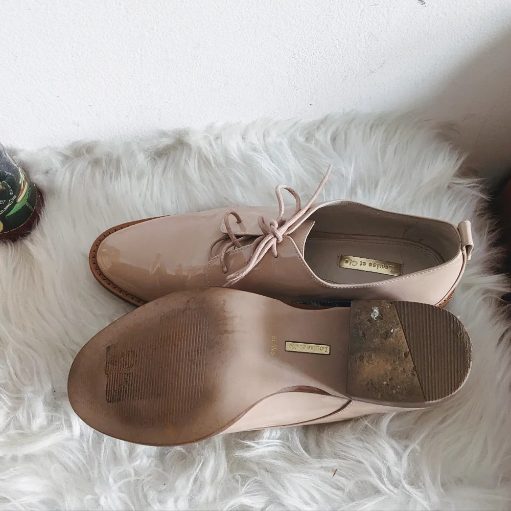 Louis Et Cie Oxford Loafer Shoes Patent Leather Pink 9
